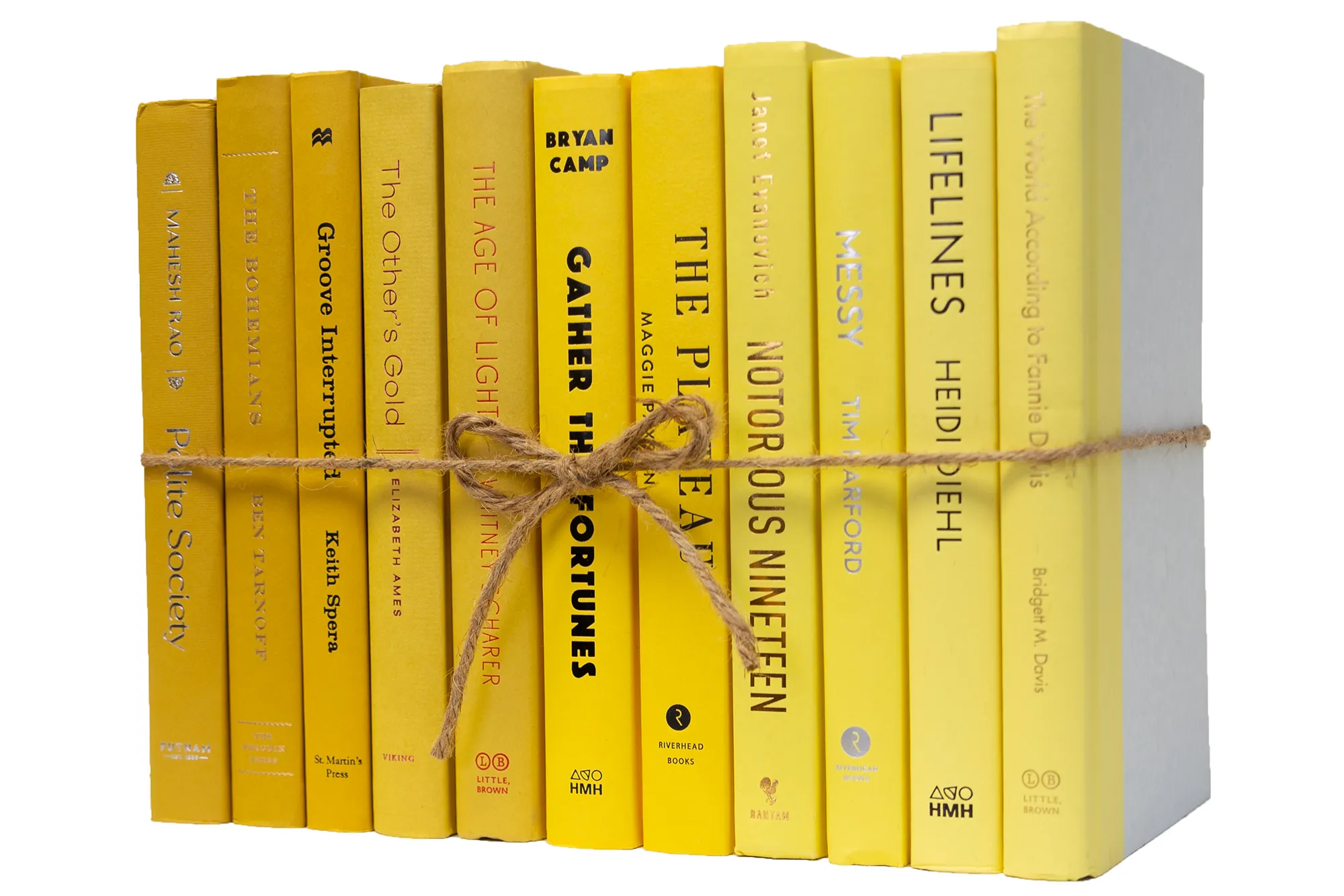 1-Foot Modern Book Bundle, Daffodil Ombre 3 1-Foot Modern Book Bundle, Daffodil Ombre