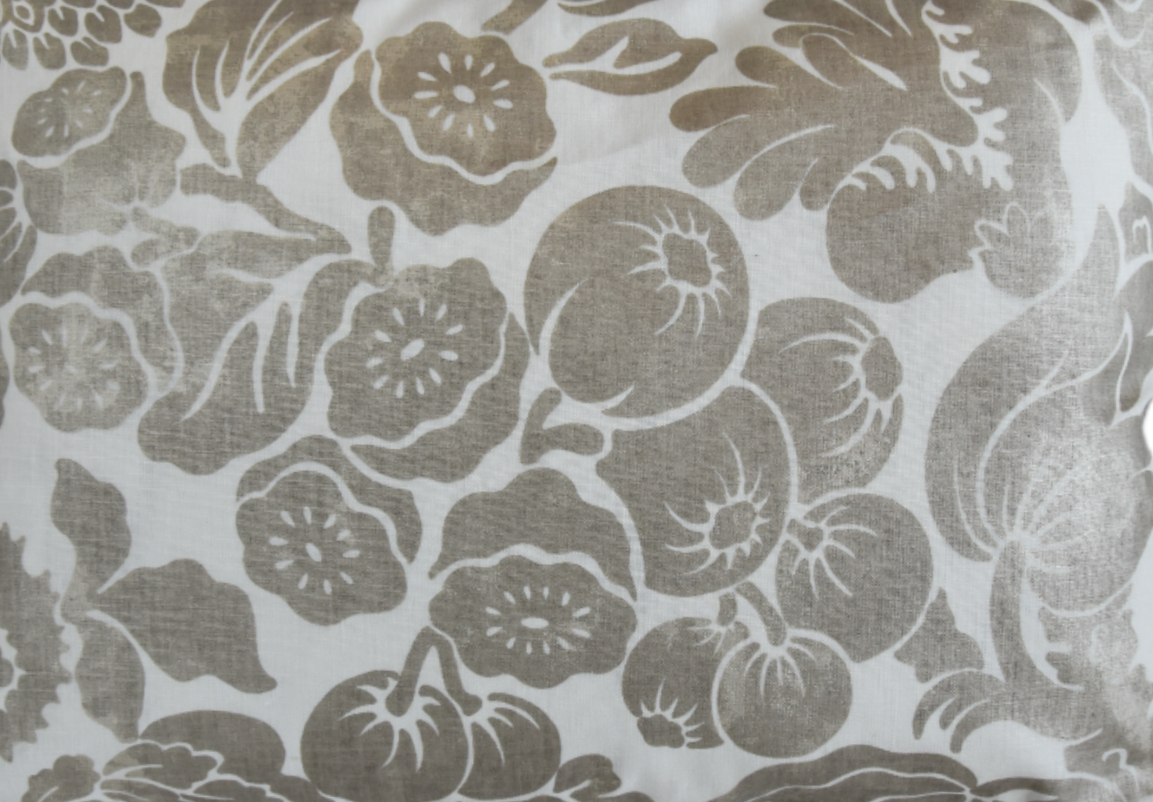 Scalamandre Elsa Linen Floral Pillow 3 Scalamandre Elsa Linen Floral Pillow