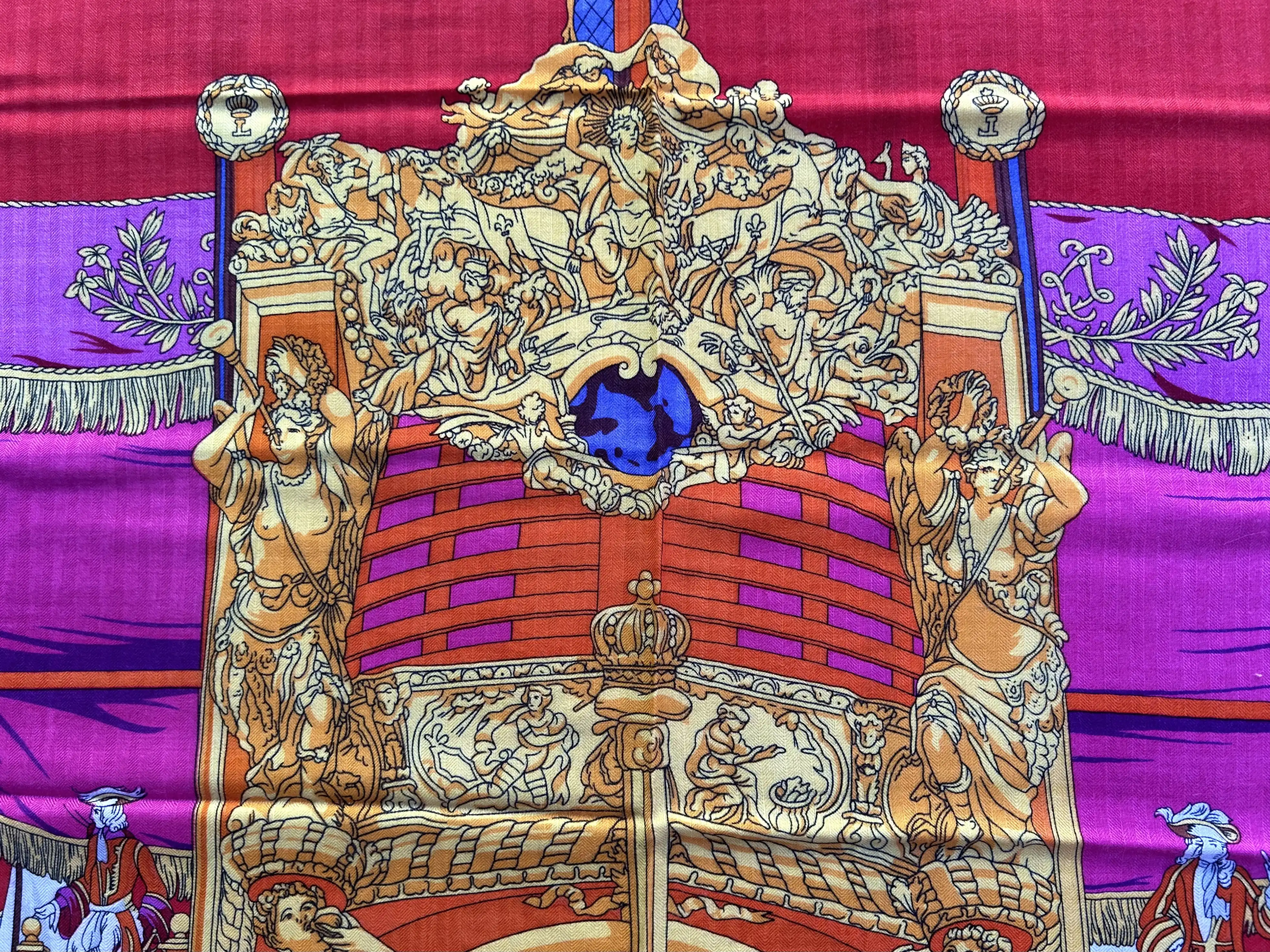 Herm??s Vue du Carrosse Cashmere Shawl 3 Herm??s Vue du Carrosse Cashmere Shawl