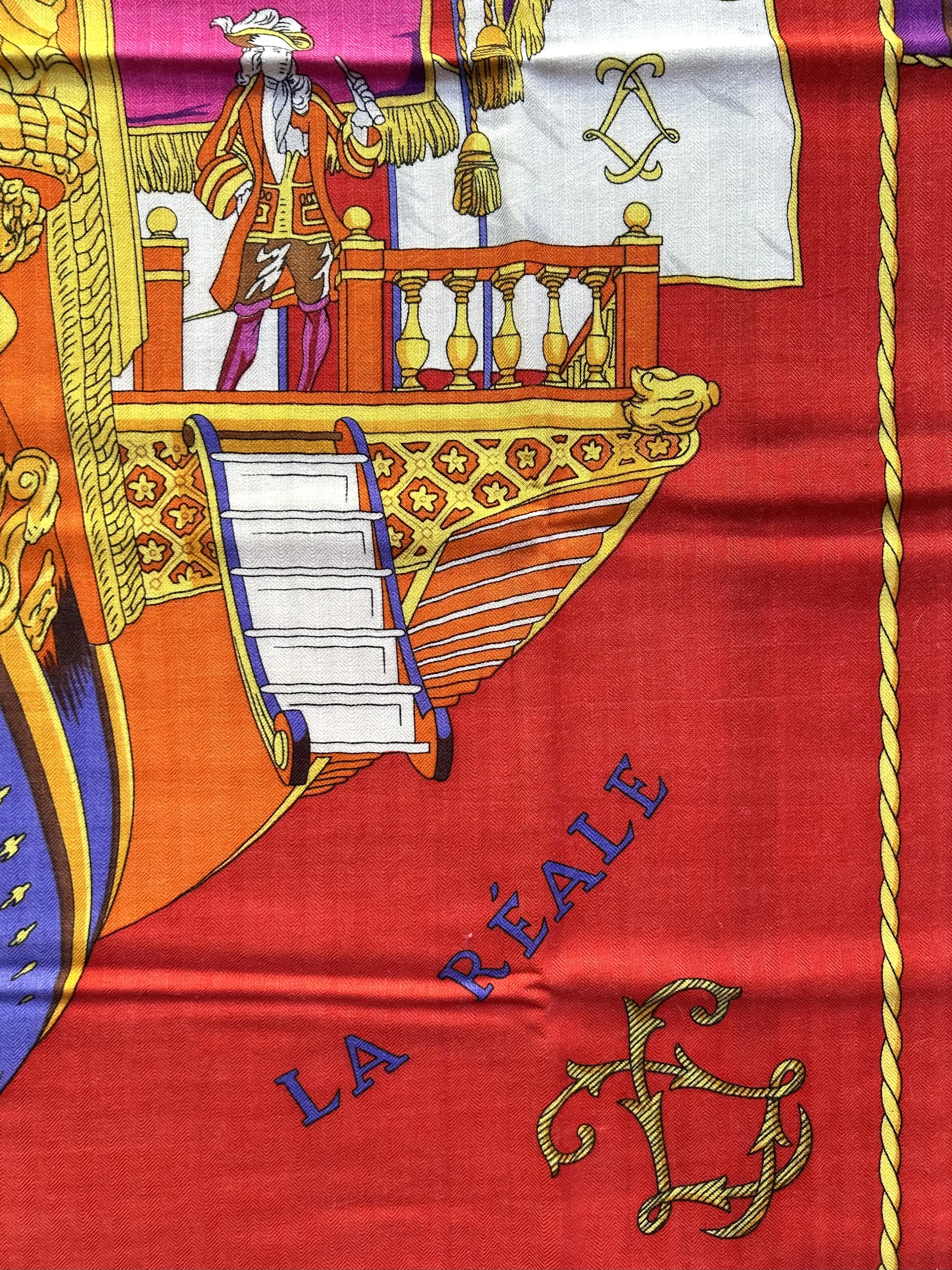 Herm??s Vue du Carrosse Cashmere Shawl 4 Herm??s Vue du Carrosse Cashmere Shawl