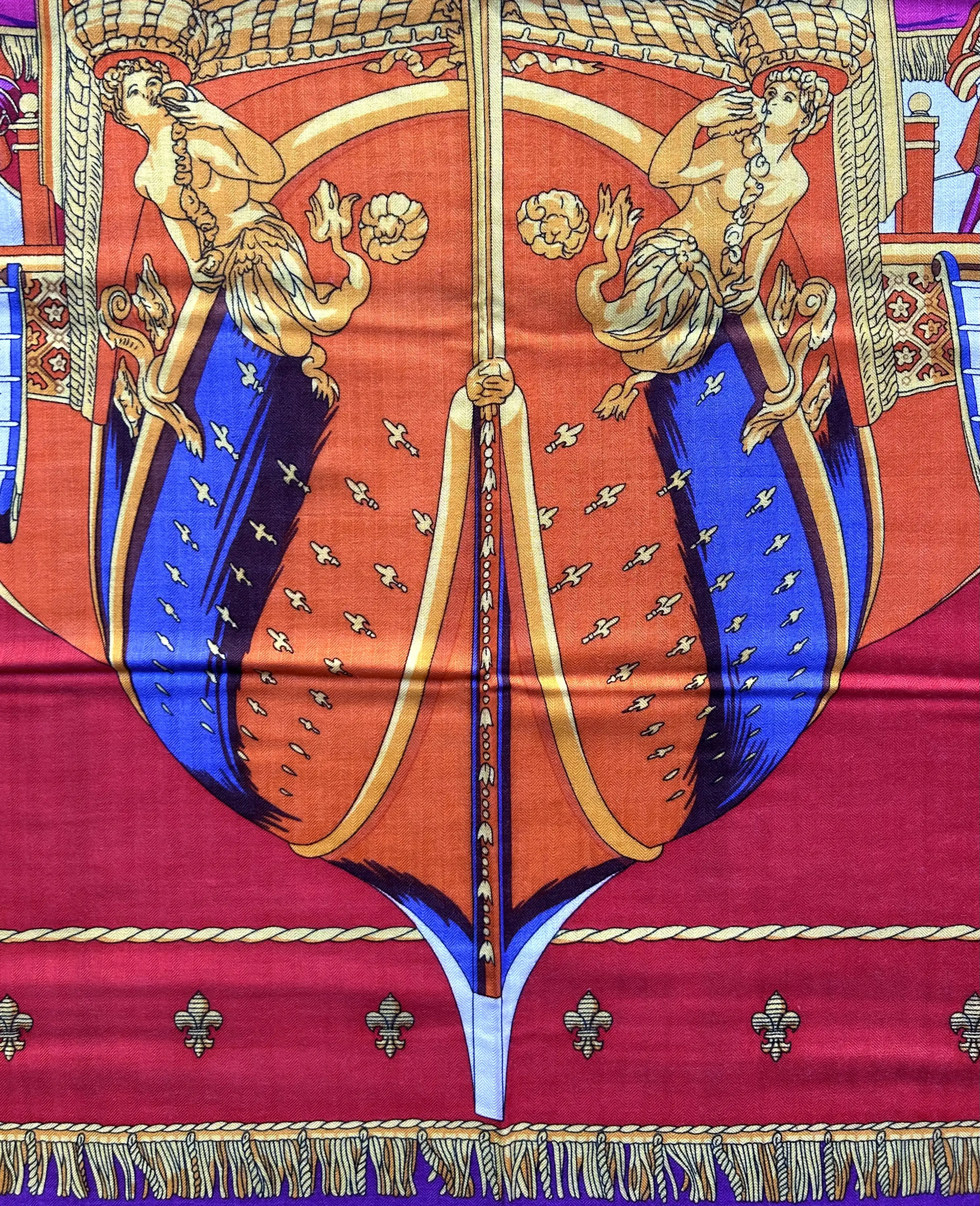 Herm??s Vue du Carrosse Cashmere Shawl 5 Herm??s Vue du Carrosse Cashmere Shawl