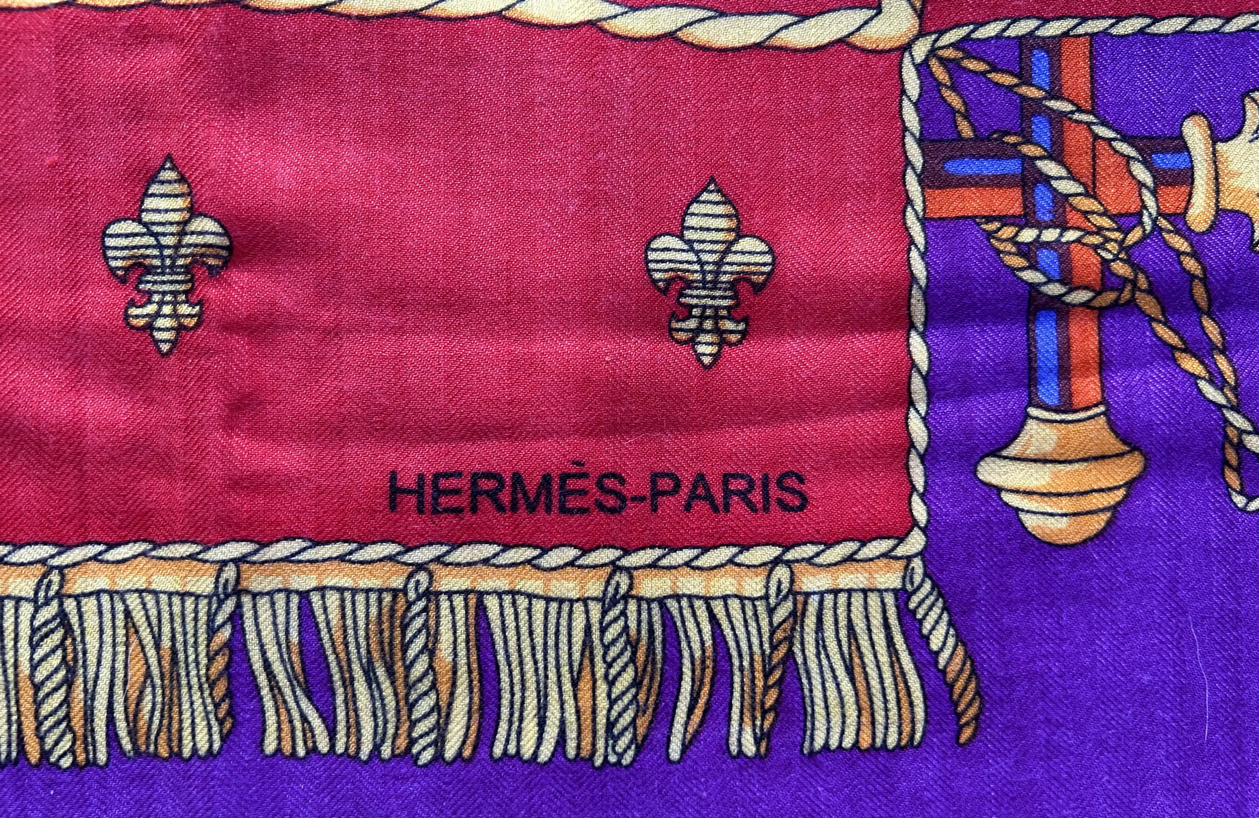 Herm??s Vue du Carrosse Cashmere Shawl 8 Herm??s Vue du Carrosse Cashmere Shawl