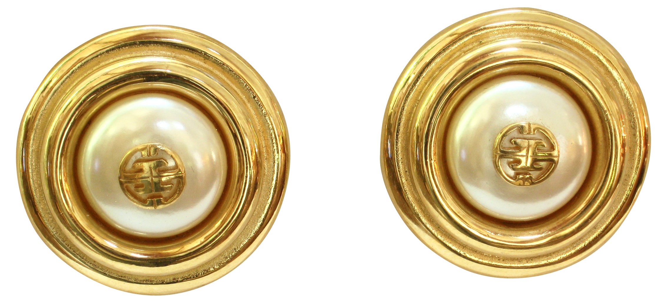 Givenchy Classic Pearl Gold Earrings 3 Givenchy Classic Pearl Gold Earrings