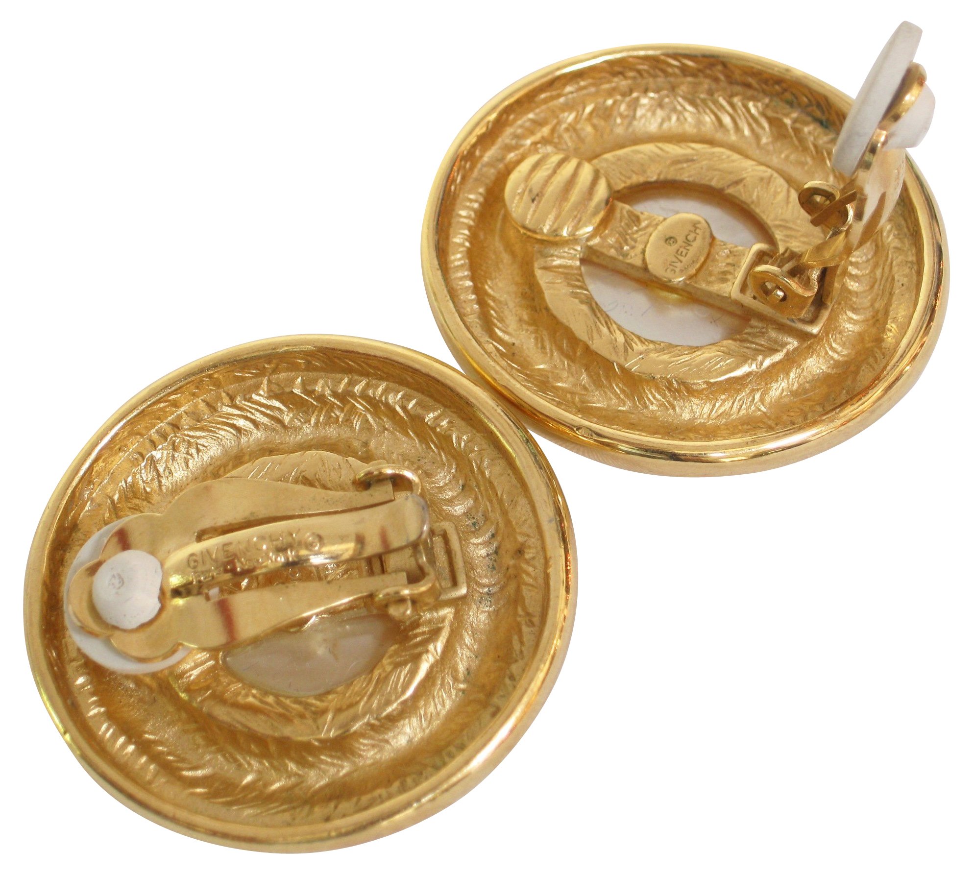 Givenchy Classic Pearl Gold Earrings 4 Givenchy Classic Pearl Gold Earrings