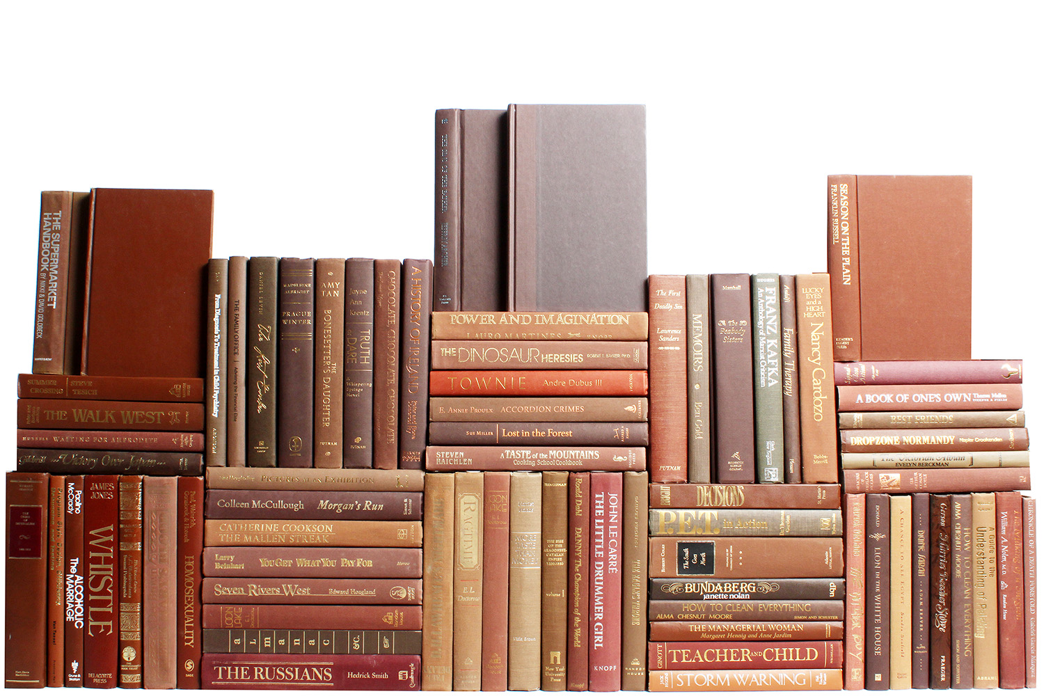 Set of 75 Modern Decorative Book Wall, Chocolate 3 Set of 75 Modern Decorative Book Wall, Chocolate