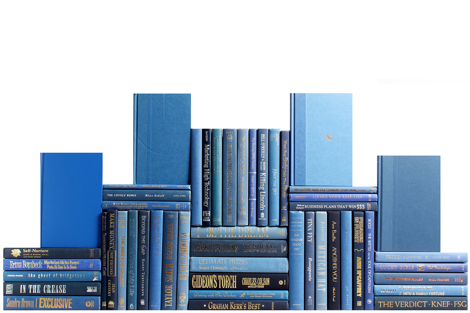 Set of 50 Decorative Book Wall, Denim 1 Set of 50 Decorative Book Wall, Denim