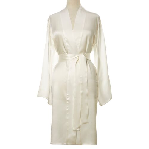 Single-Sided Short Robe, White 1 Single-Sided Short Robe, White