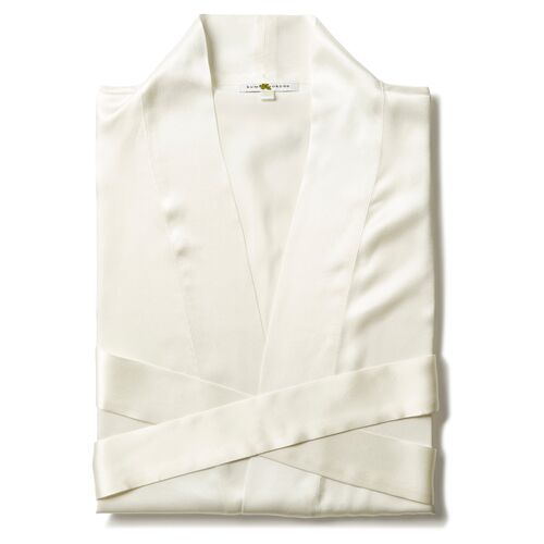 Single-Sided Short Robe, White 2 Single-Sided Short Robe, White
