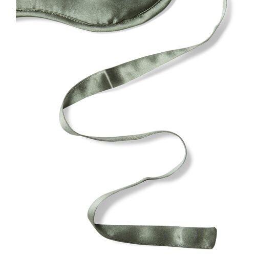 Silk-Filled Eye Mask, Moss 3 Silk-Filled Eye Mask, Moss