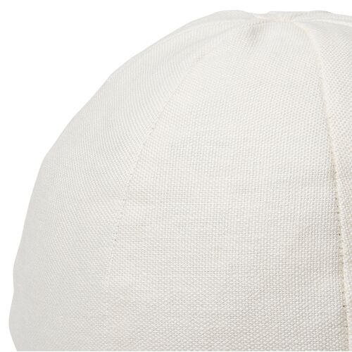 Emma 11x11 Ball Pillow, White Linen 3 Emma 11x11 Ball Pillow, White Linen