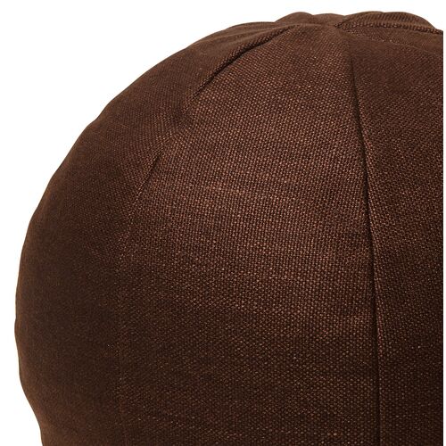 Emma 11x11 Ball Pillow, Walnut Linen 3 Emma 11x11 Ball Pillow, Walnut Linen