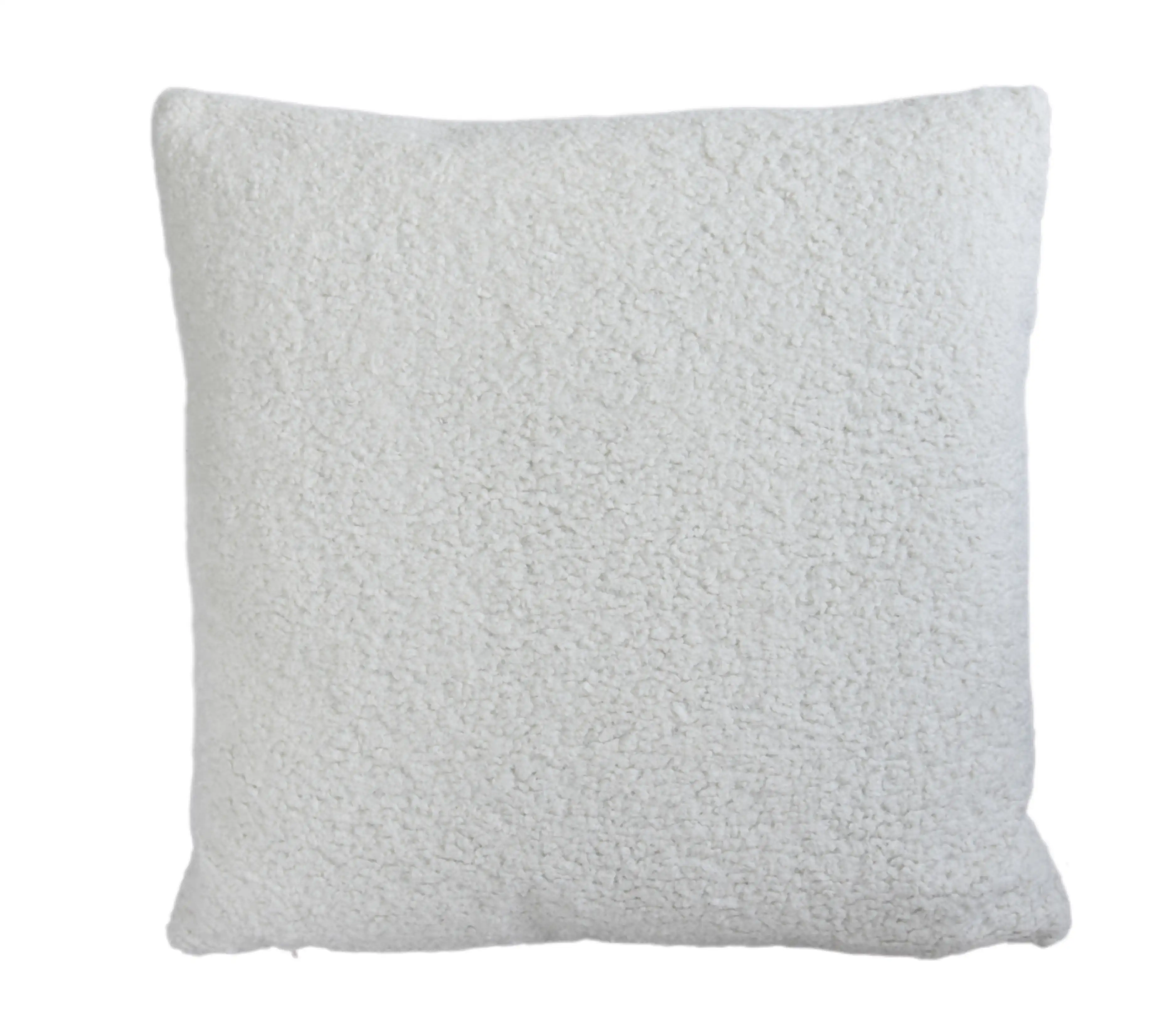 Ivory-Colored Curly Looped Boucl¨¦ Pillow 2 Ivory-Colored Curly Looped Boucl¨¦ Pillow