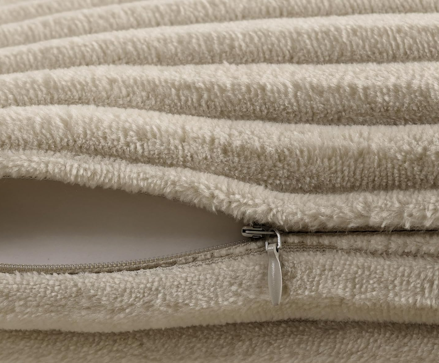 Fawn Tan Ultra Soft Plush Ribbed Pillow 2 Fawn Tan Ultra Soft Plush Ribbed Pillow