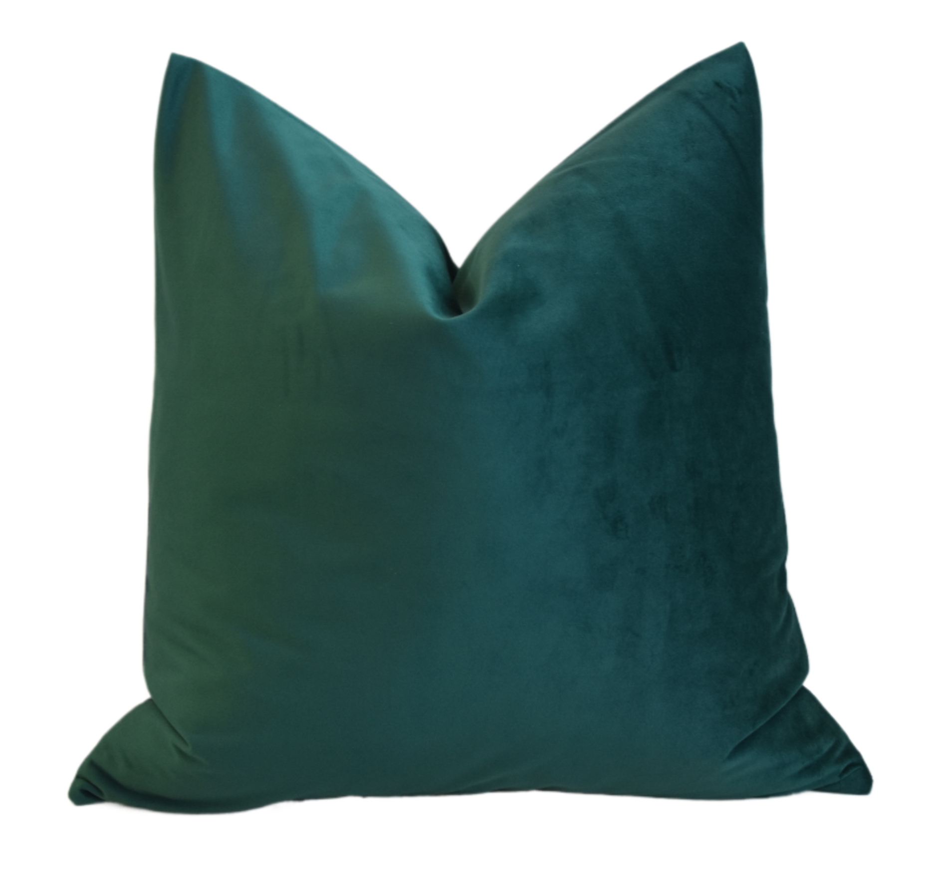 Emerald Green Velvet Pillows, Pair 4 Emerald Green Velvet Pillows, Pair
