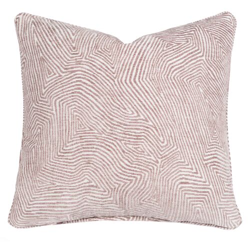 Deandra Swirl Velvet Pillow, Rose Clay 1 Deandra Swirl Velvet Pillow, Rose Clay