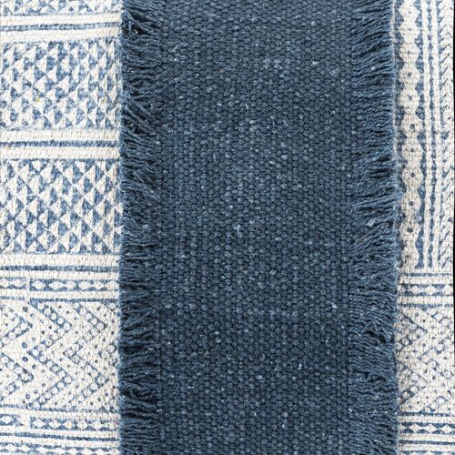 Roanna Patchwork 14"x22" Lumbar Pillow I, Cream/Blue 5 Roanna Patchwork 14"x22" Lumbar Pillow I, Cream/Blue