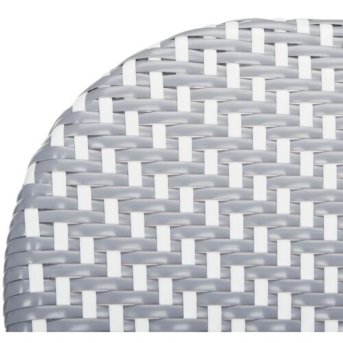 S/2 Ariel Stacking Side Chairs, Gray/White 6 S/2 Ariel Stacking Side Chairs, Gray/White