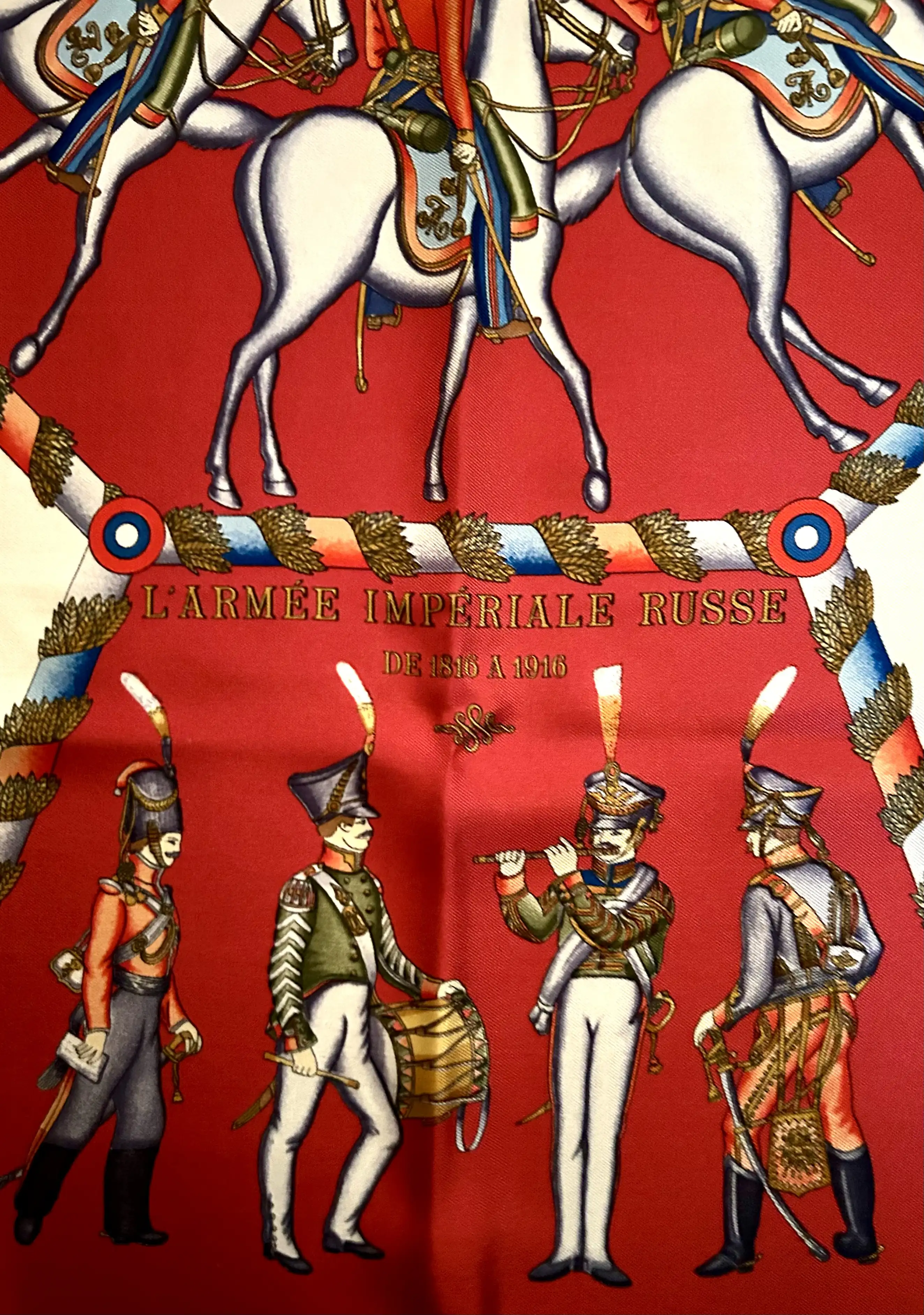Hermes L¡¯Armee Imperiale Russe Scarf 12 Hermes L¡¯Armee Imperiale Russe Scarf