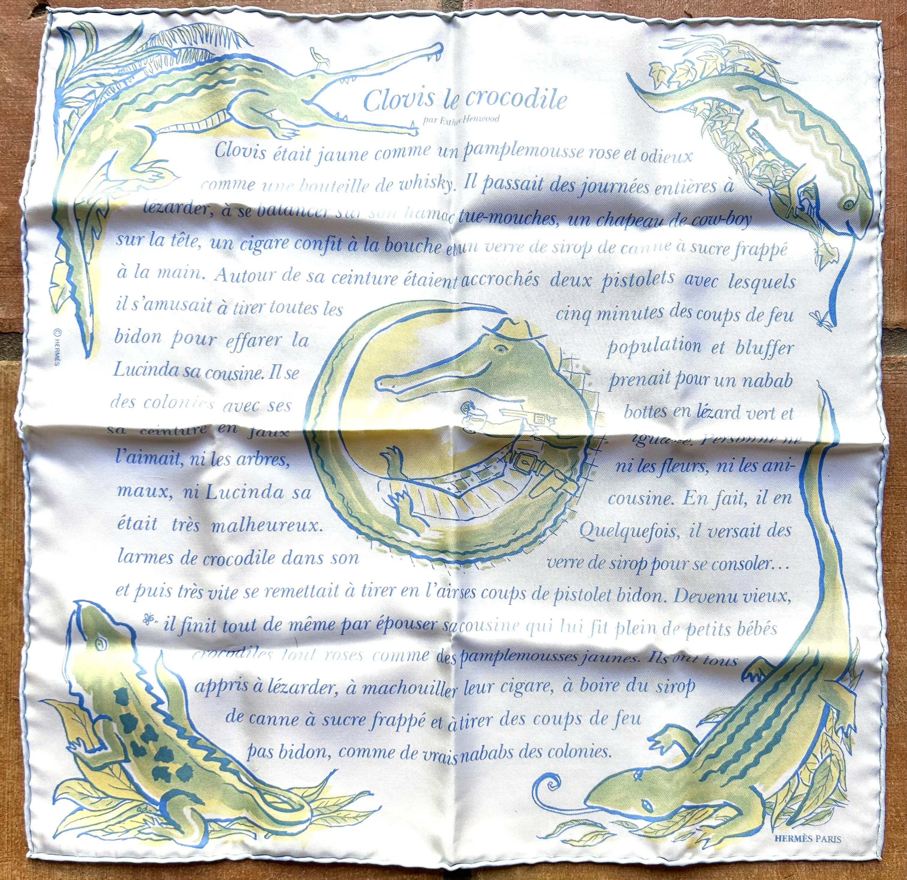 Herm?????s Clovis Le Crocodile Scarf & Story