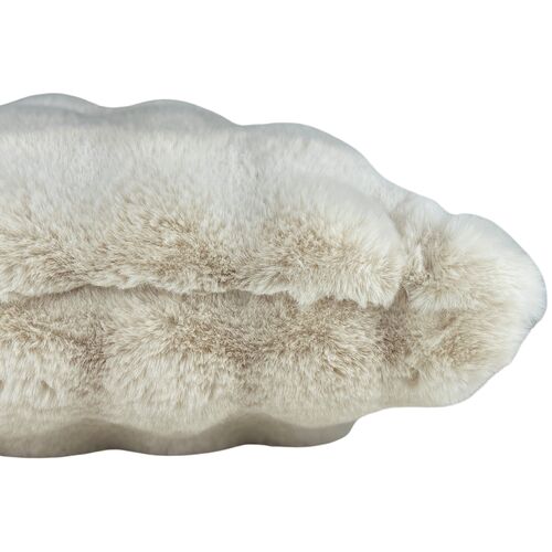 Arlo 14x20 Lumbar Pillow, Ivory Faux Fur 2 Arlo 14x20 Lumbar Pillow, Ivory Faux Fur