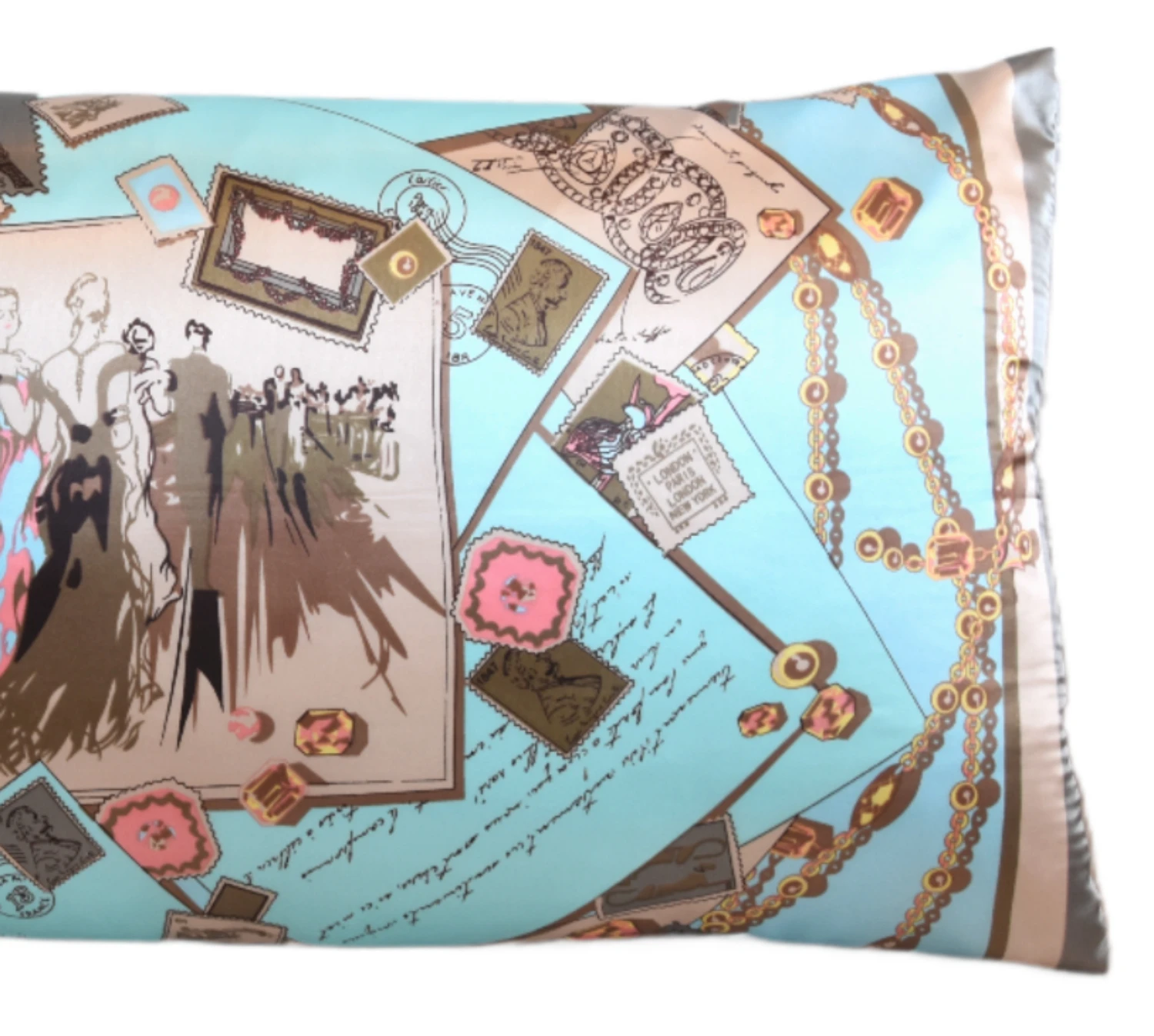 Vintage Elegant World Motif Scarf Pillow 5 Vintage Elegant World Motif Scarf Pillow