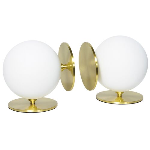 Grant Bookends, White