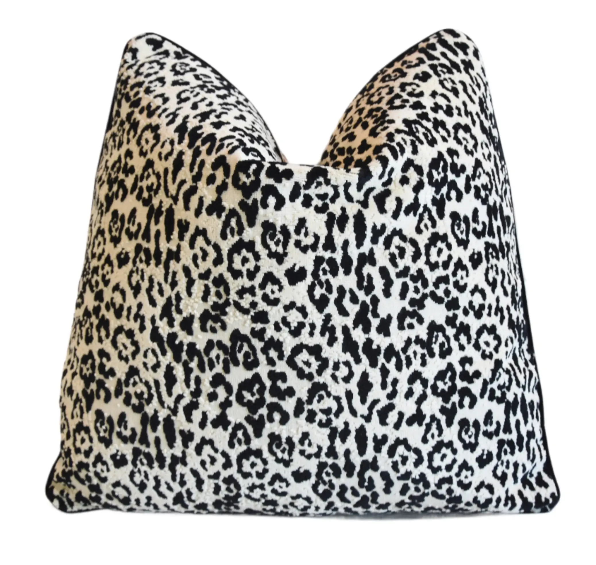 Pierre Frey Jungle Leopard Velvet Pillow 1 Pierre Frey Jungle Leopard Velvet Pillow