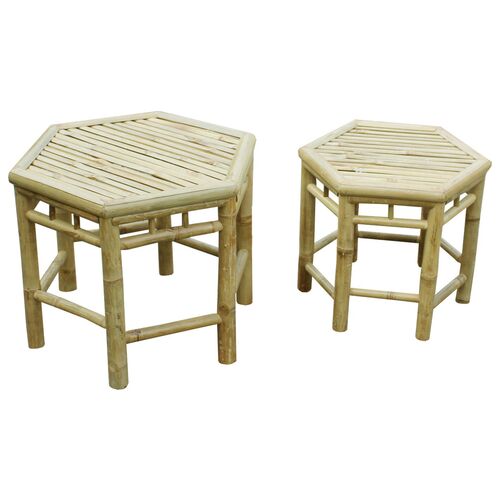 Asst. of 2 Onesta Nesting Tables, Natural