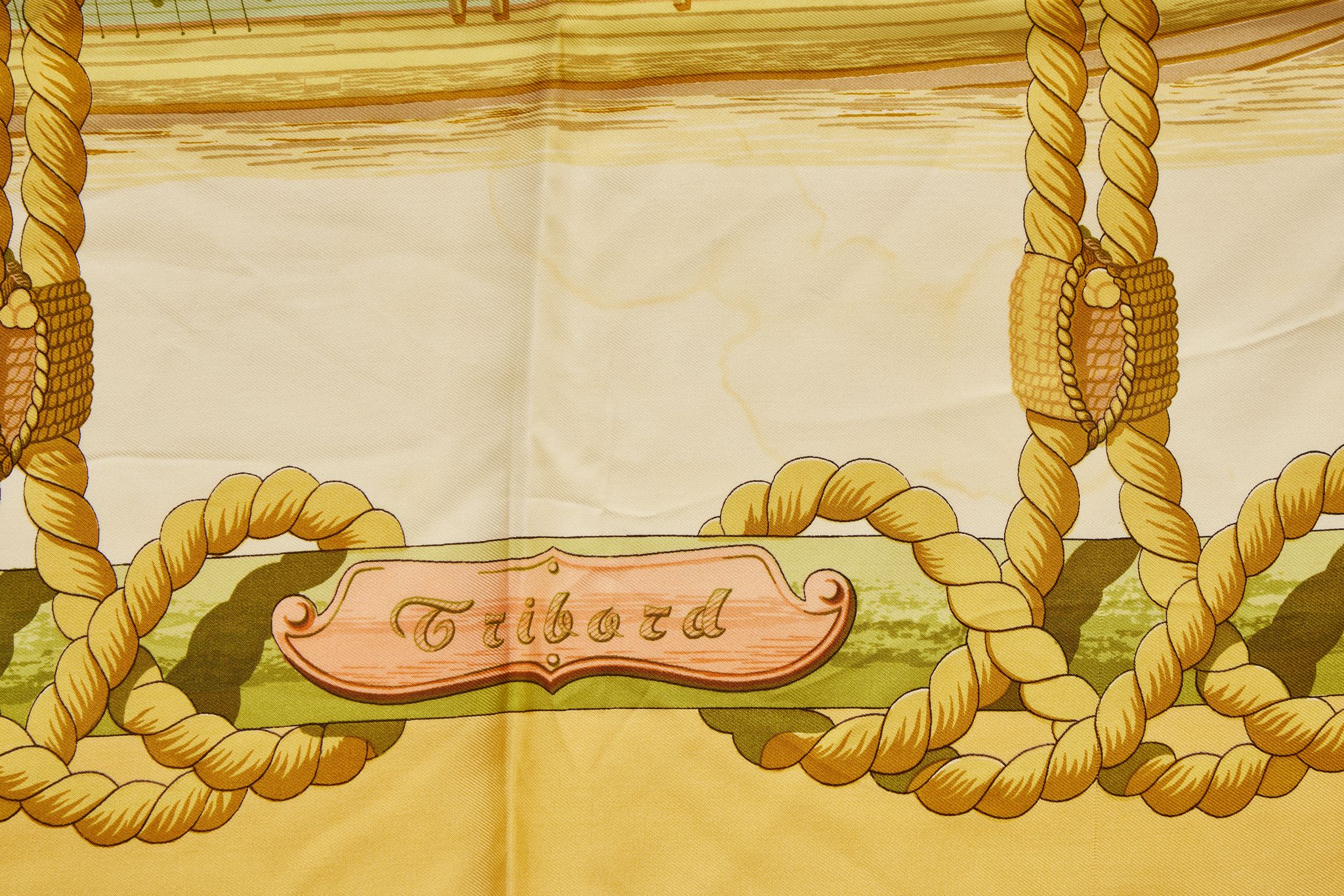 Herm¨¨s 90cm Silk Twill Tribord Scarf 3 Herm¨¨s 90cm Silk Twill Tribord Scarf