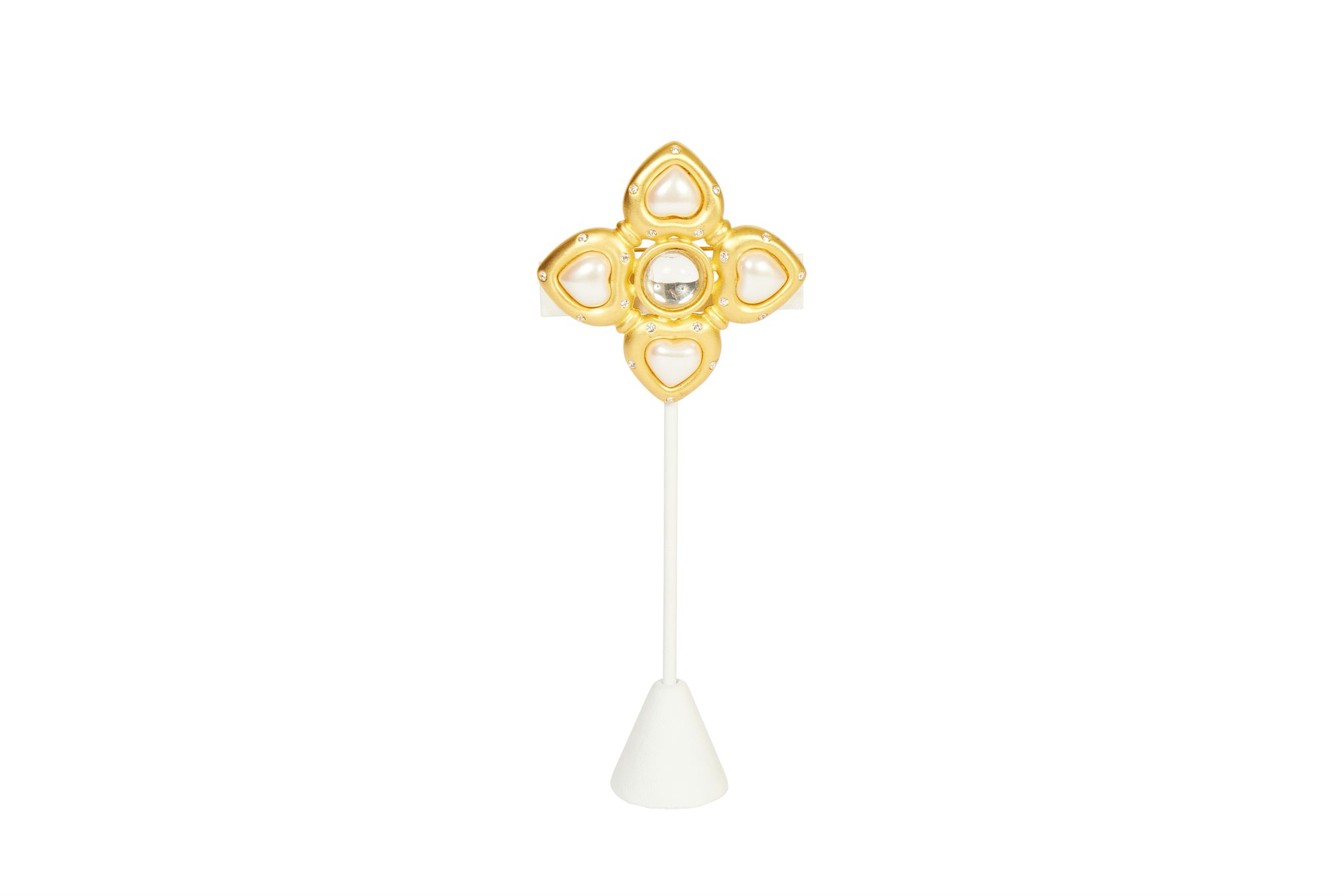 Givenchy 80s Maltese Cross Pin