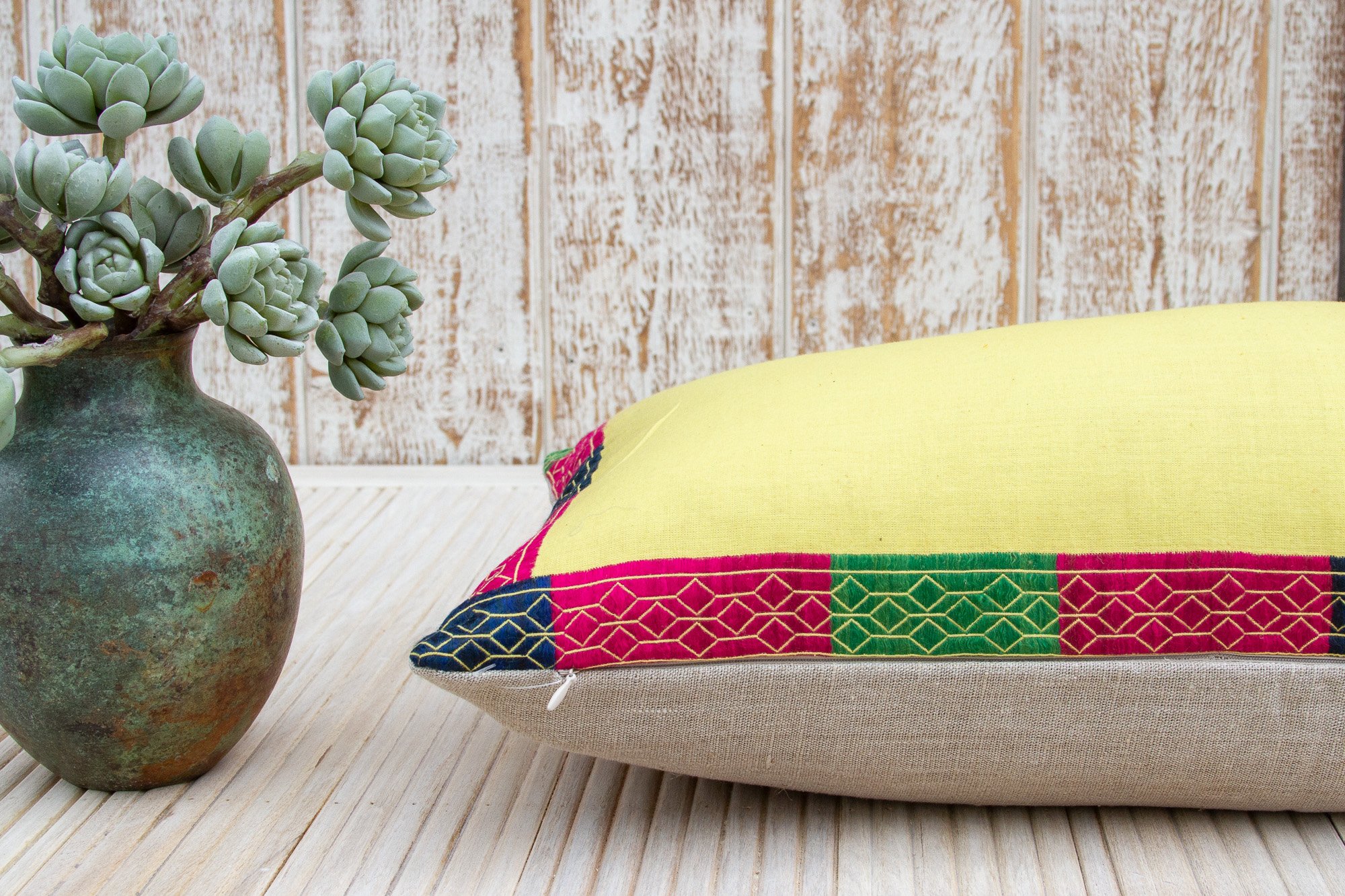 Antique Kalika Sindh Silk Pillow 5 Antique Kalika Sindh Silk Pillow
