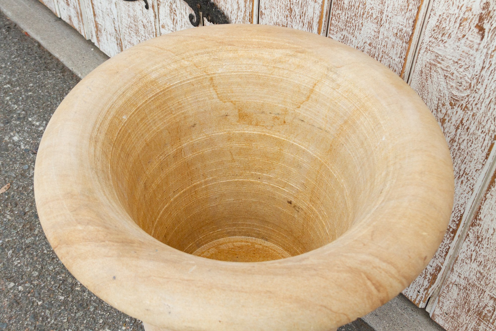 Graceful Stone Urn Shaped Tall Planter 4 Graceful Stone Urn Shaped Tall Planter