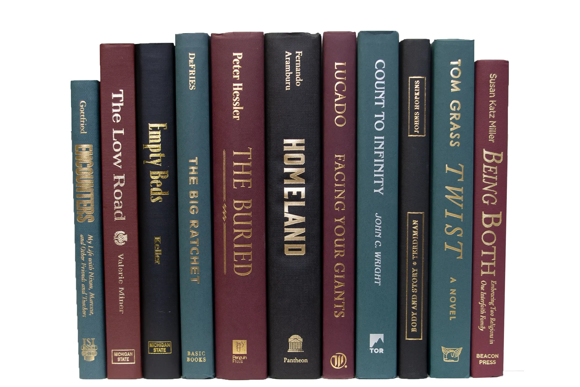 Decorative 1-Foot Book Bundle, Winter Berry 2 Decorative 1-Foot Book Bundle, Winter Berry