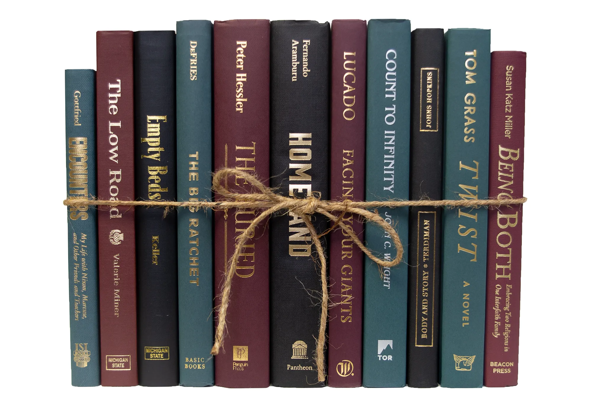 Decorative 1-Foot Book Bundle, Winter Berry 3 Decorative 1-Foot Book Bundle, Winter Berry