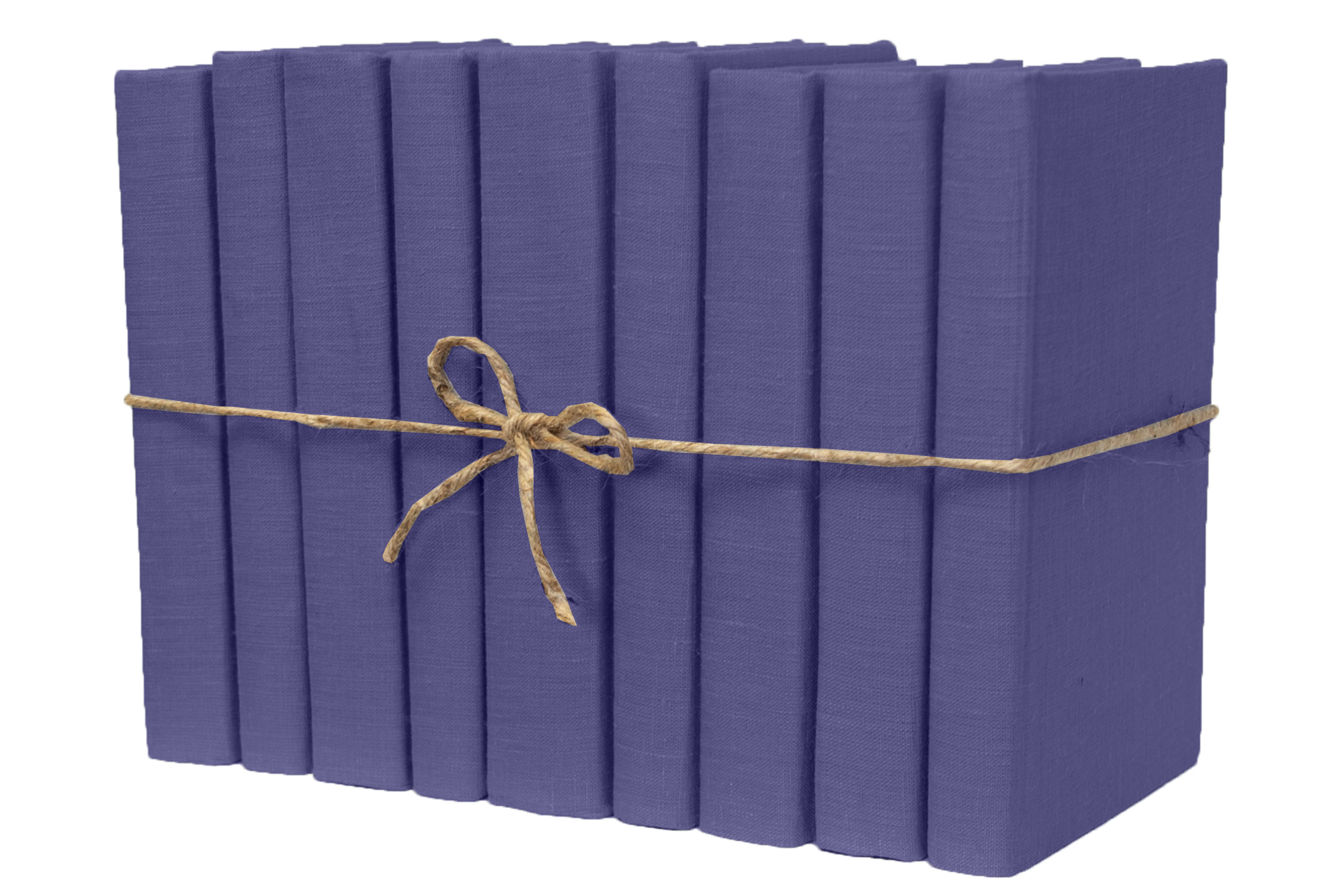 1-Foot Modern Linen Book Bundle, Dark Very Peri 1 1-Foot Modern Linen Book Bundle, Dark Very Peri