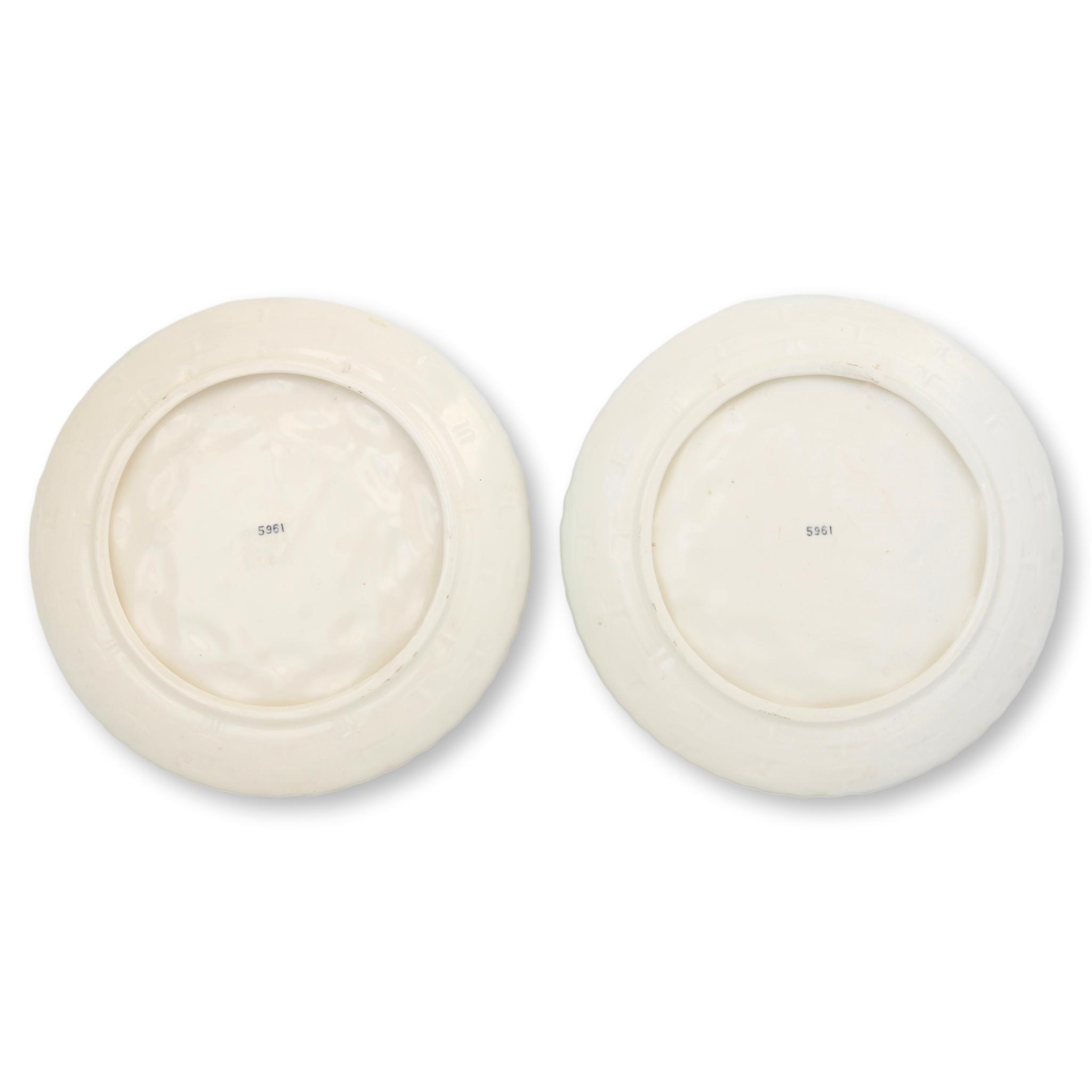 French Trompe l'Oeil Wall Plates, Pair 2 French Trompe l'Oeil Wall Plates, Pair