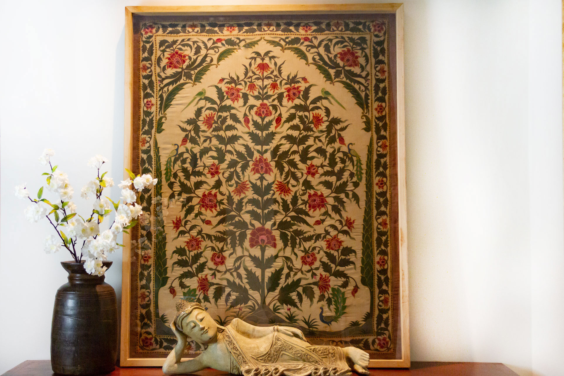 Antique Mughal Embroidered Wall Art 2 Antique Mughal Embroidered Wall Art