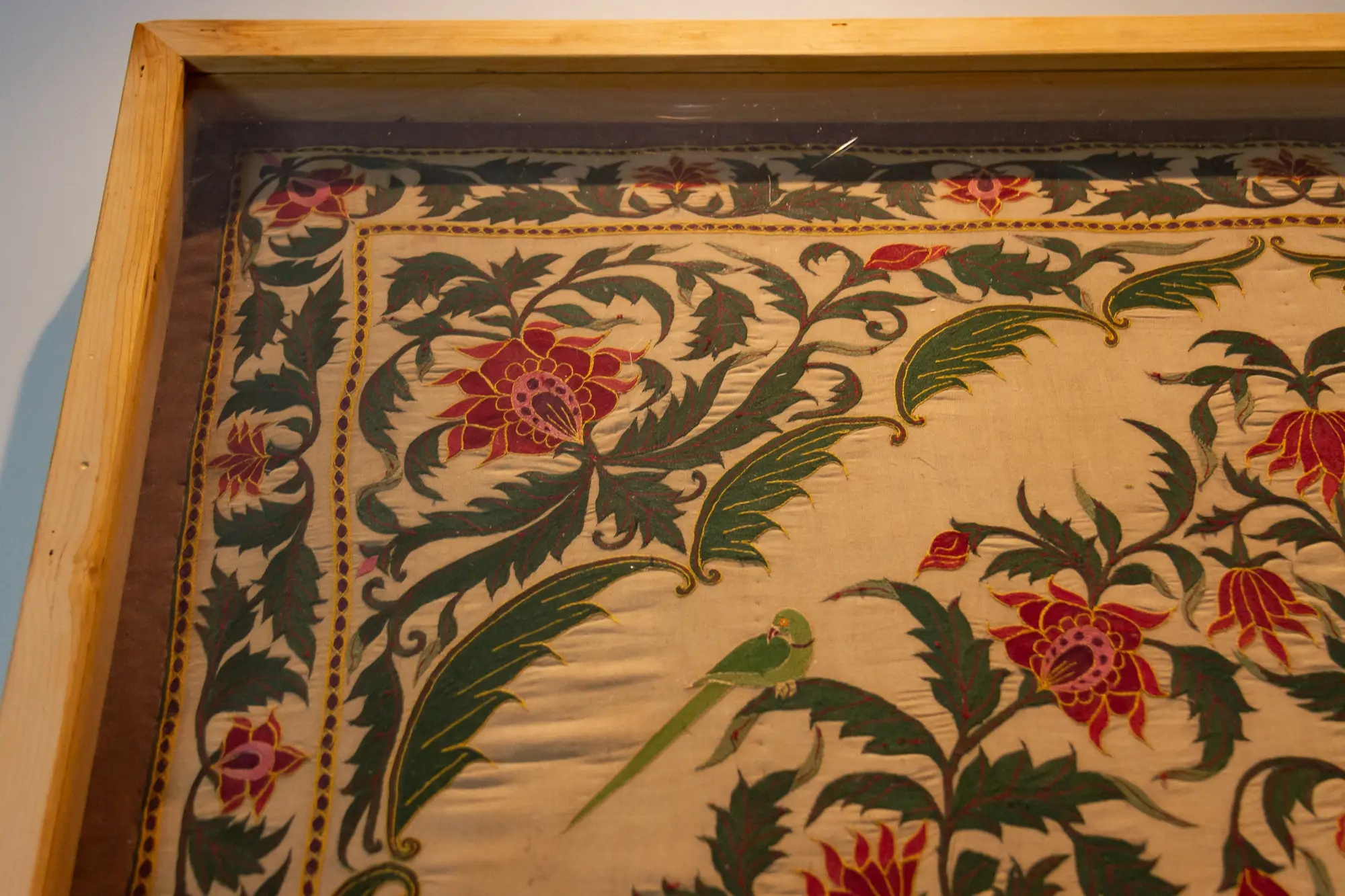 Antique Mughal Embroidered Wall Art 5 Antique Mughal Embroidered Wall Art
