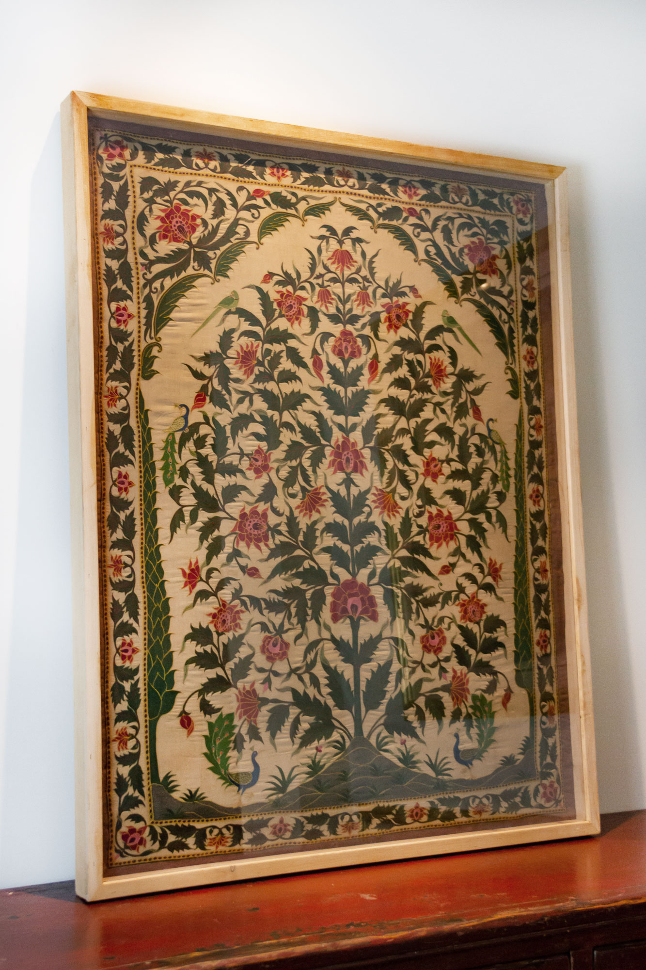 Antique Mughal Embroidered Wall Art 8 Antique Mughal Embroidered Wall Art