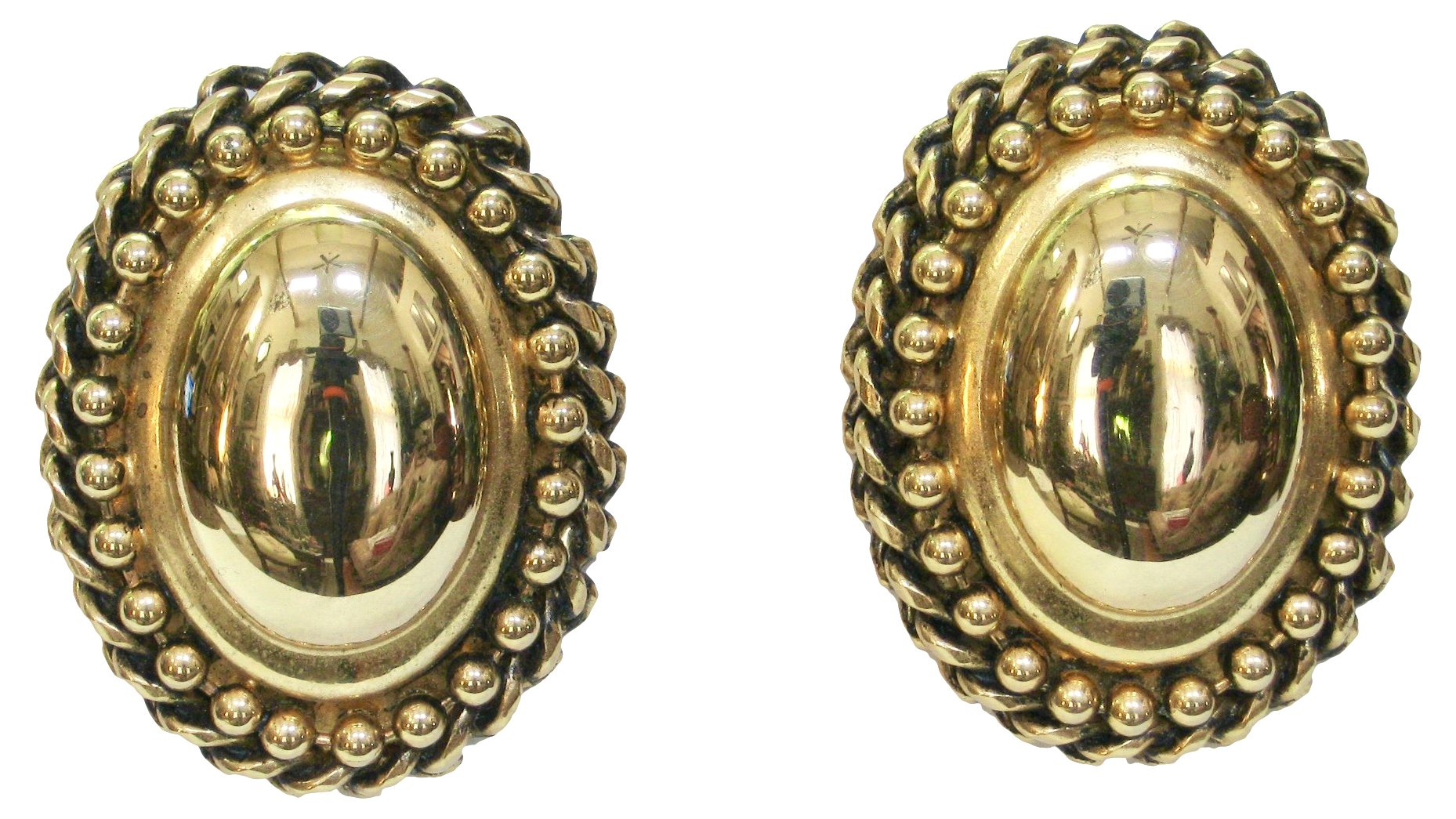 Givenchy Oversize Oval Cable Earrings 1 Givenchy Oversize Oval Cable Earrings