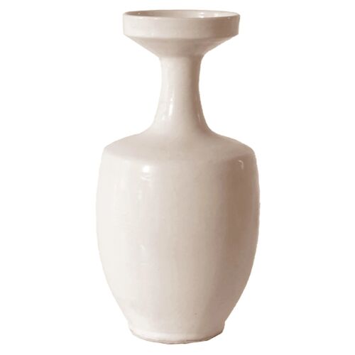 Ceramic Vase, White