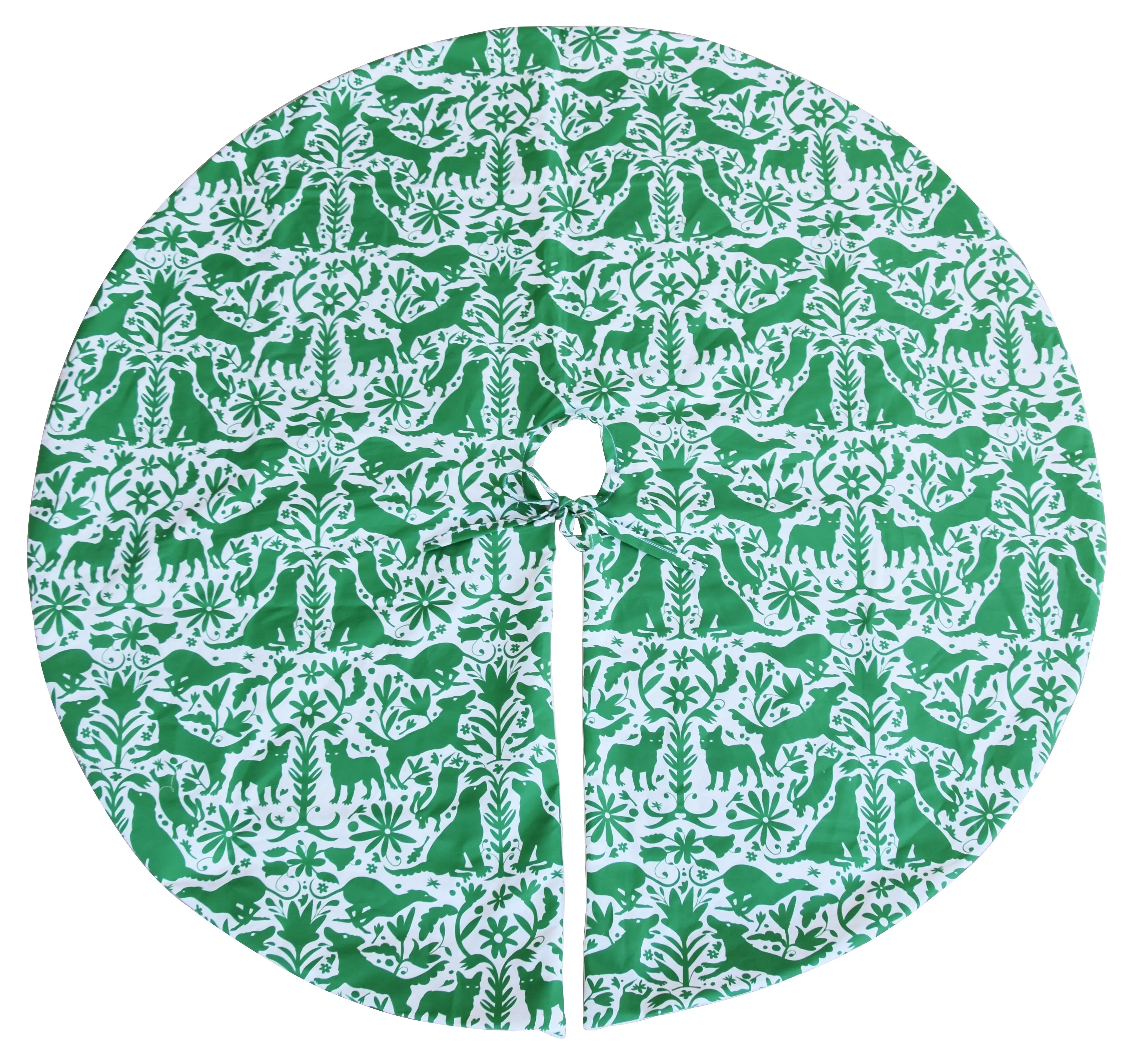 53" Otomi Dog Tree Skirt