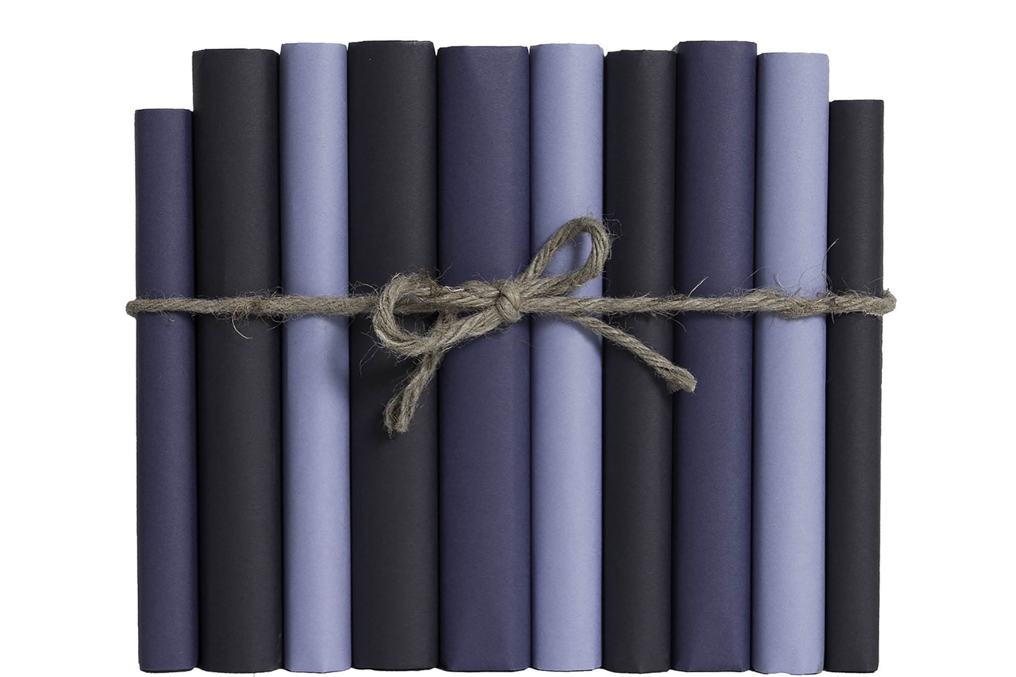 1-Foot Paper Wrapped Decorative Book Bundle, Denim 2 1-Foot Paper Wrapped Decorative Book Bundle, Denim