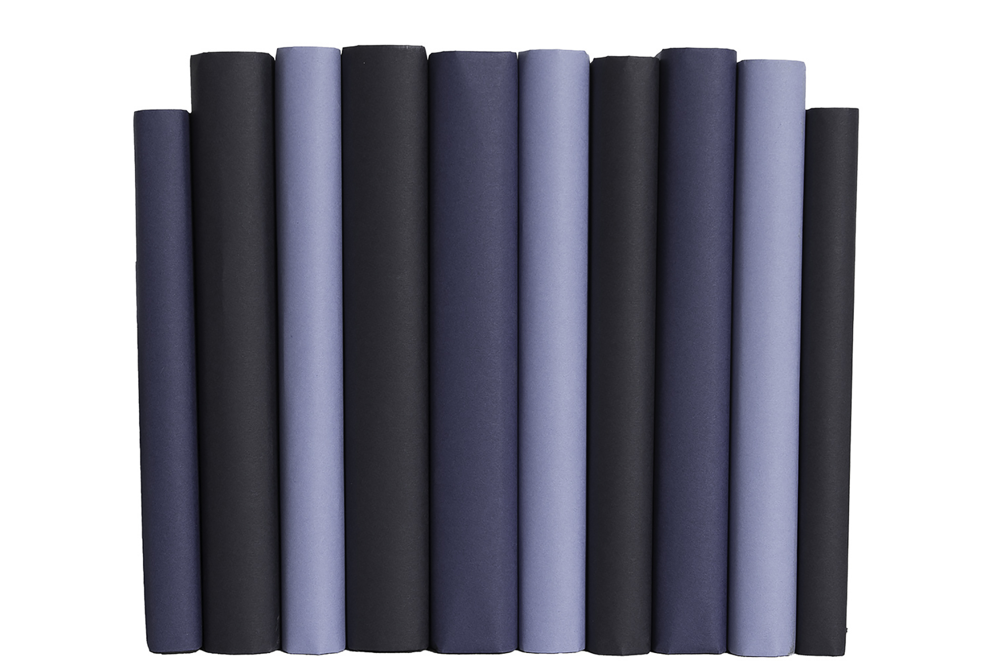 1-Foot Paper Wrapped Decorative Book Bundle, Denim 3 1-Foot Paper Wrapped Decorative Book Bundle, Denim