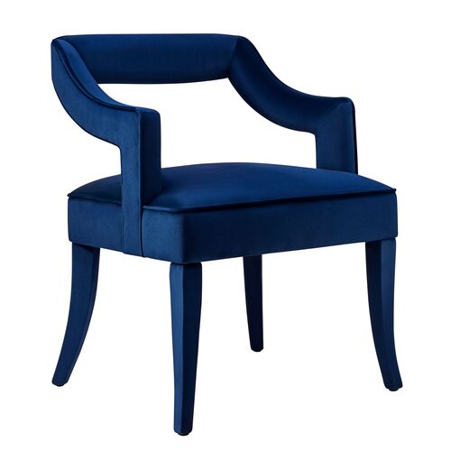 Serena Side Chair, Navy 1 Serena Side Chair, Navy
