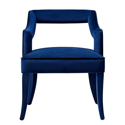 Serena Side Chair, Navy 2 Serena Side Chair, Navy