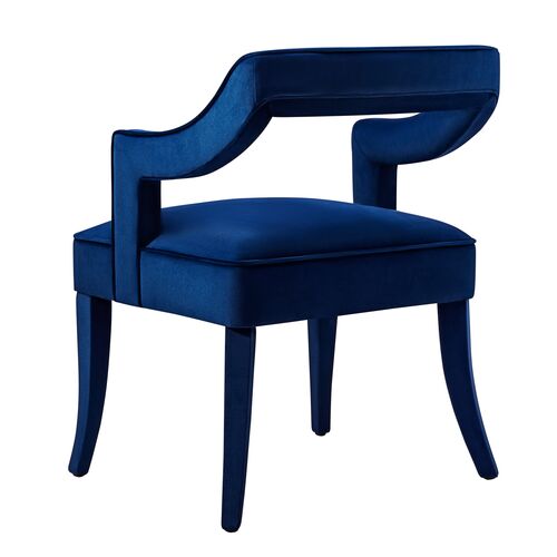 Serena Side Chair, Navy 3 Serena Side Chair, Navy