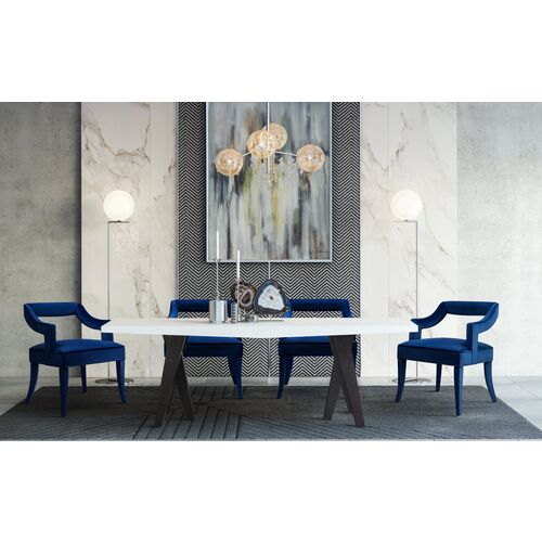 Serena Side Chair, Navy 7 Serena Side Chair, Navy