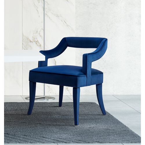 Serena Side Chair, Navy 8 Serena Side Chair, Navy