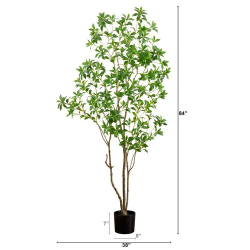7ft. Artificial Minimalist Japanese Pieris Tree with Real Touch Leaves 2 7ft. Artificial Minimalist Japanese Pieris Tree with Real Touch Leaves